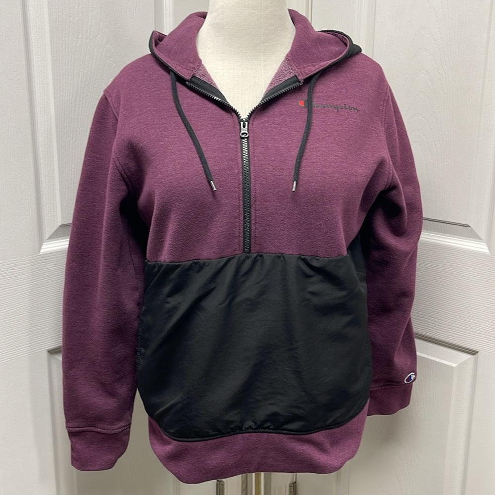 Champion Men’s Fleece 1/2 Zip Hoodie Sweatshirt Large